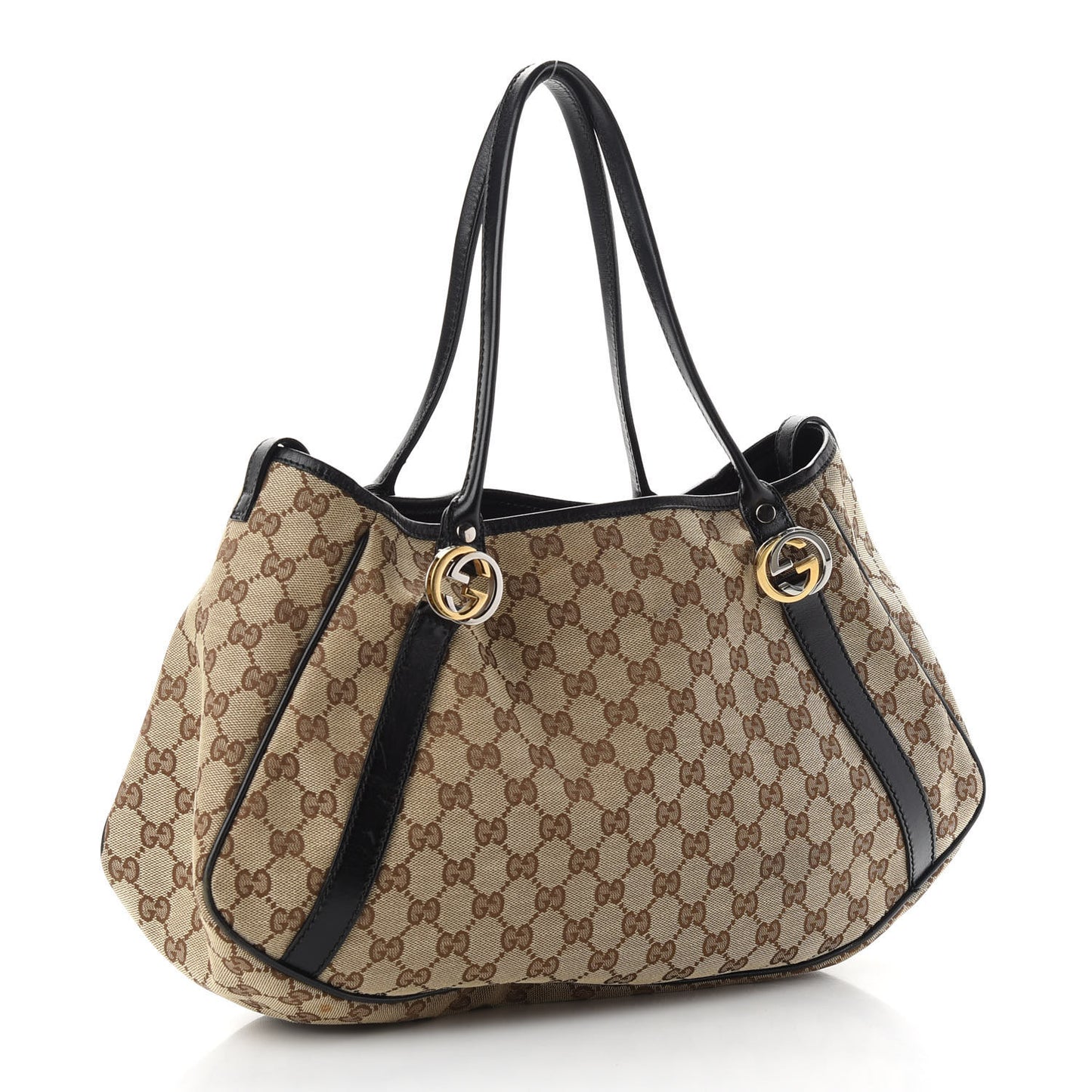Monogram Medium GG Twins Shoulder Bag Brown