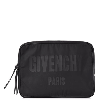 Givenchy Canvas Logo Zip Laptop Case Black 1 of 6