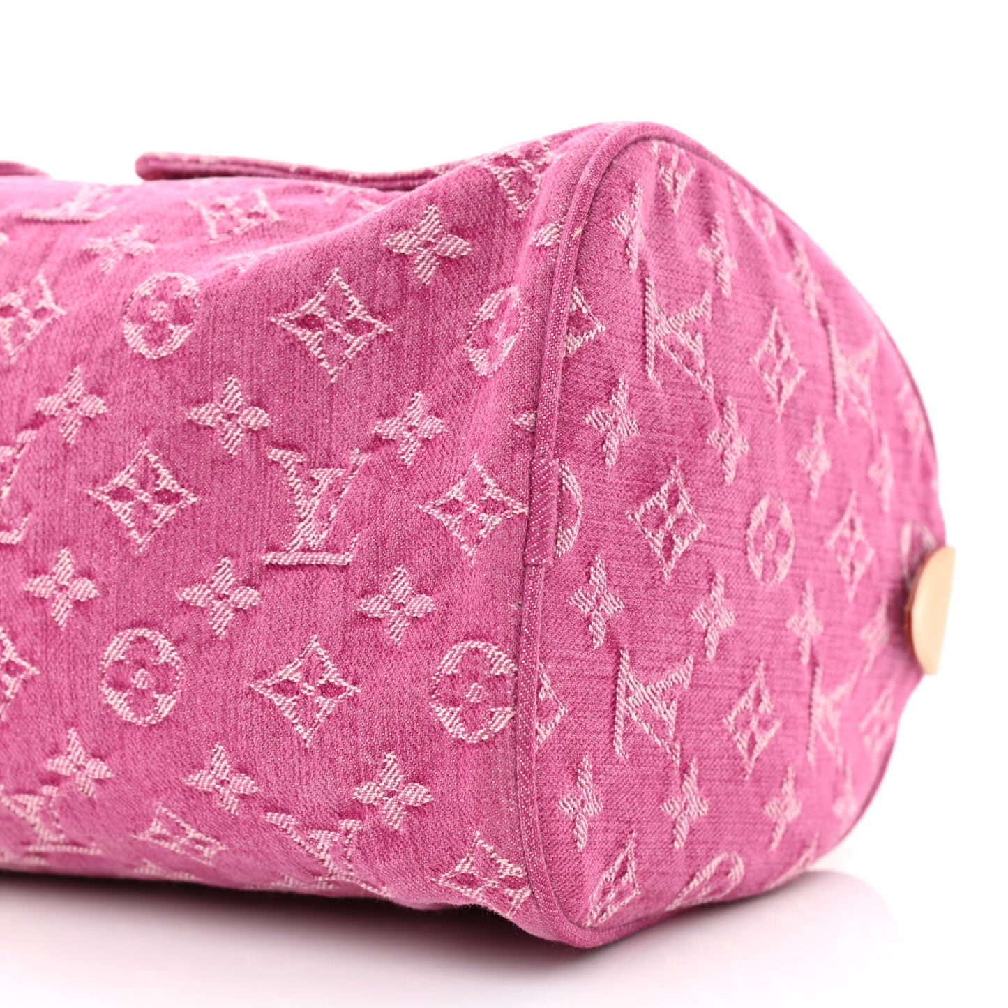 Monogram Denim Neo Speedy Fuchsia