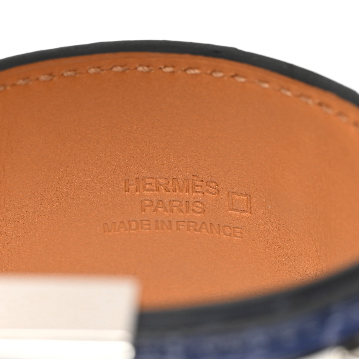 Hermes Shiny Alligator Collier De Chien CDC Bracelet S Bleu Saphir 4 of 5