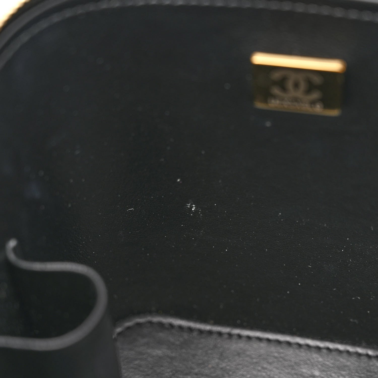 Chanel Caviar Quilted Small Vertical Vanity Case With Chain Black 11 of 11