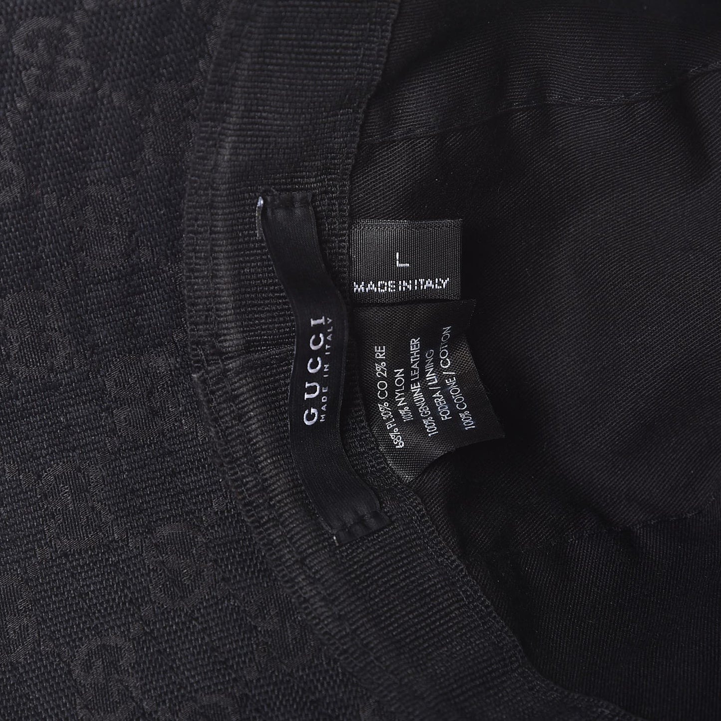 Monogram Web Bucket Hat Black L