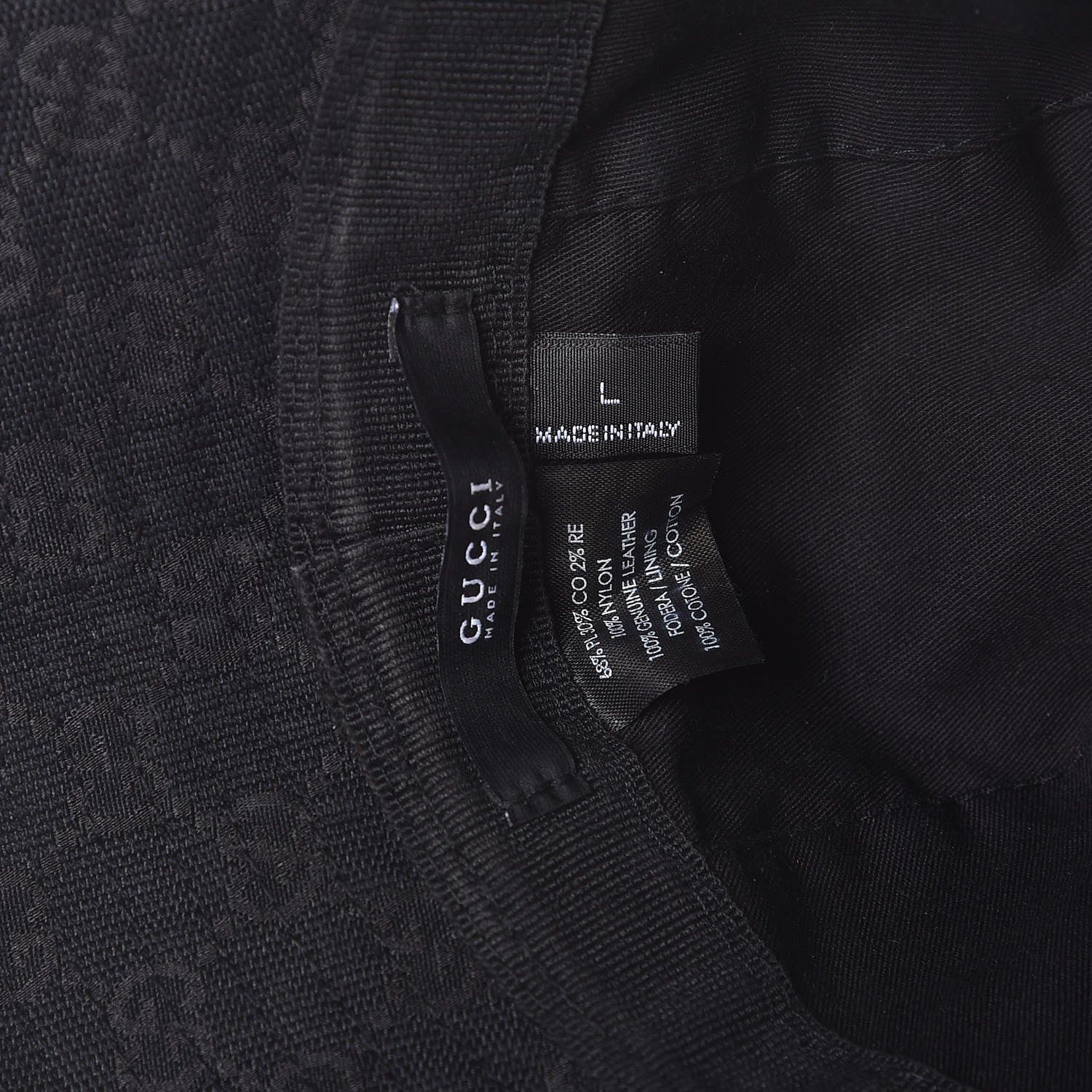 Gucci Monogram Web Bucket Hat Black L 5 of 5