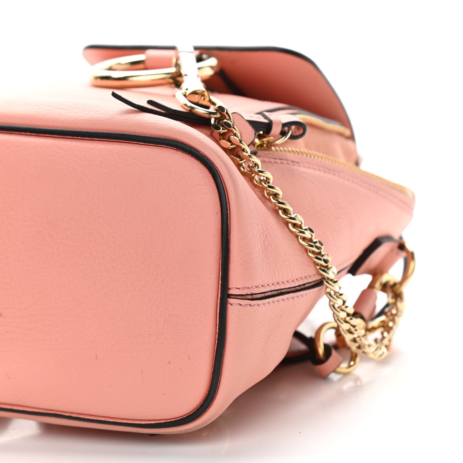 Chloe Suede Calfskin Mini Faye Backpack Ideal Blush 10 of 13