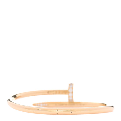 Cartier 18K Yellow Gold Diamond Juste Un Clou Bracelet 15 3 of 6