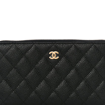 Chanel Caviar Quilted Large Gusset Zip Around Wallet Black 9 of 15