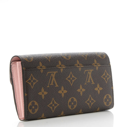 Louis Vuitton Monogram Sarah Wallet NM Rose Ballerine 3 of 8