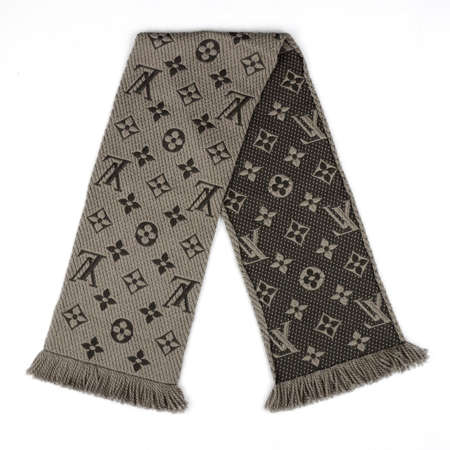 Wool Silk Logomania Scarf Verone
