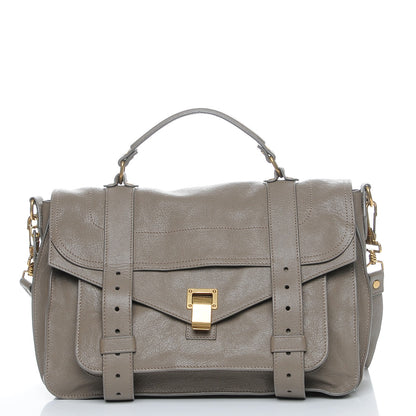 Proenza Schouler Lambskin Medium PS1 Satchel Smoke 1 of 9