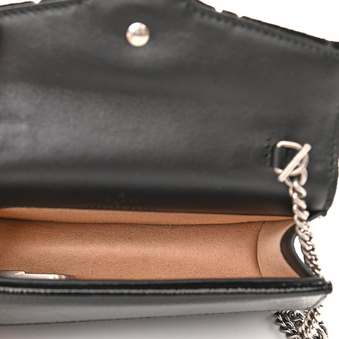 Velvet GG Monogram Super Mini Dionysus Shoulder Bag Black