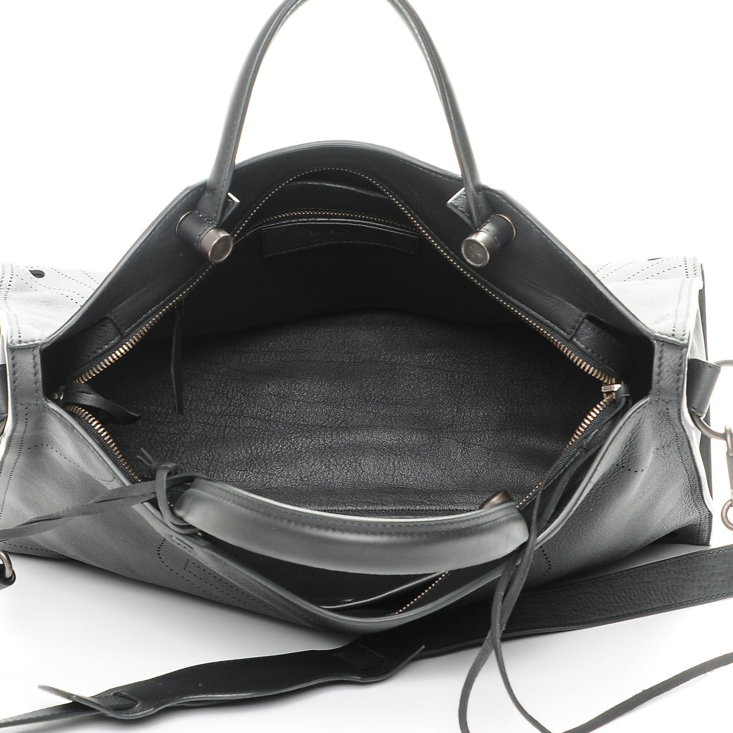 Veau Soyeux Perforated Blackout Hardware City Black
