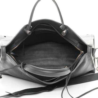 Balenciaga Veau Soyeux Perforated Blackout Hardware City Black 5 of 7