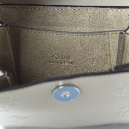 Chloe Patent Calfskin Little Horses Debossed Mini Faye Bag Motty Grey 8 of 9