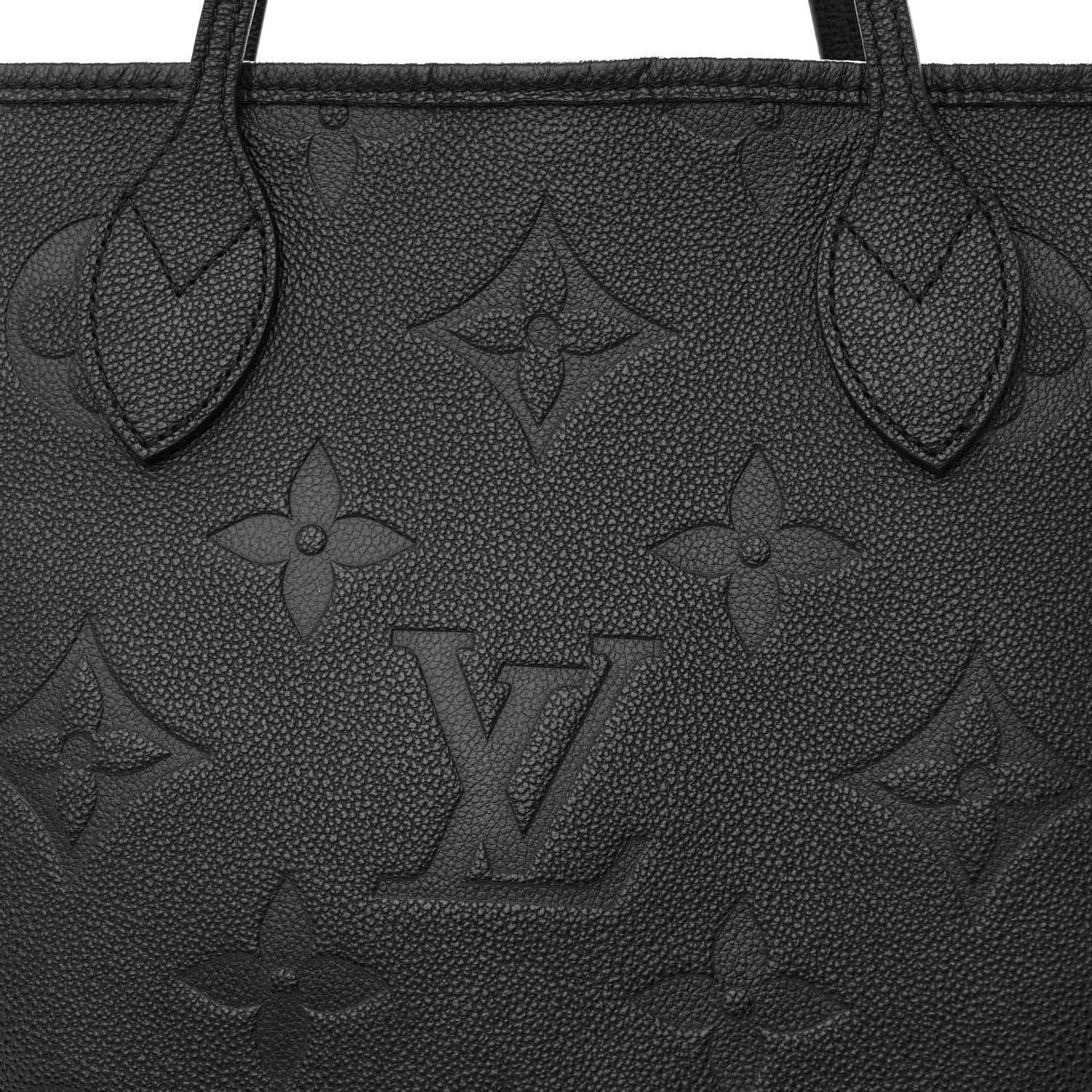 Louis Vuitton Empreinte Monogram Giant Neverfull MM Black 7 of 9