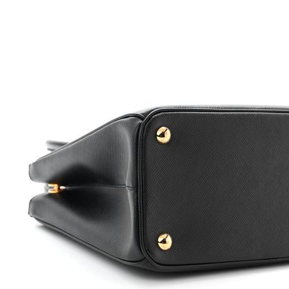 Prada Saffiano Small Galleria Double Zip Tote Black 9 of 10