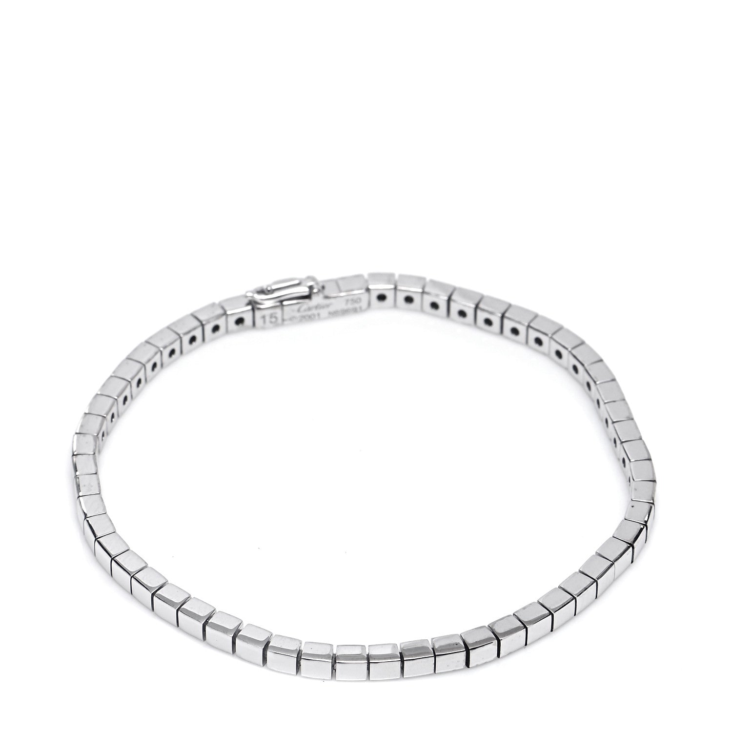 Cartier 18K White Gold Lanieres Bracelet 15 1 of 5