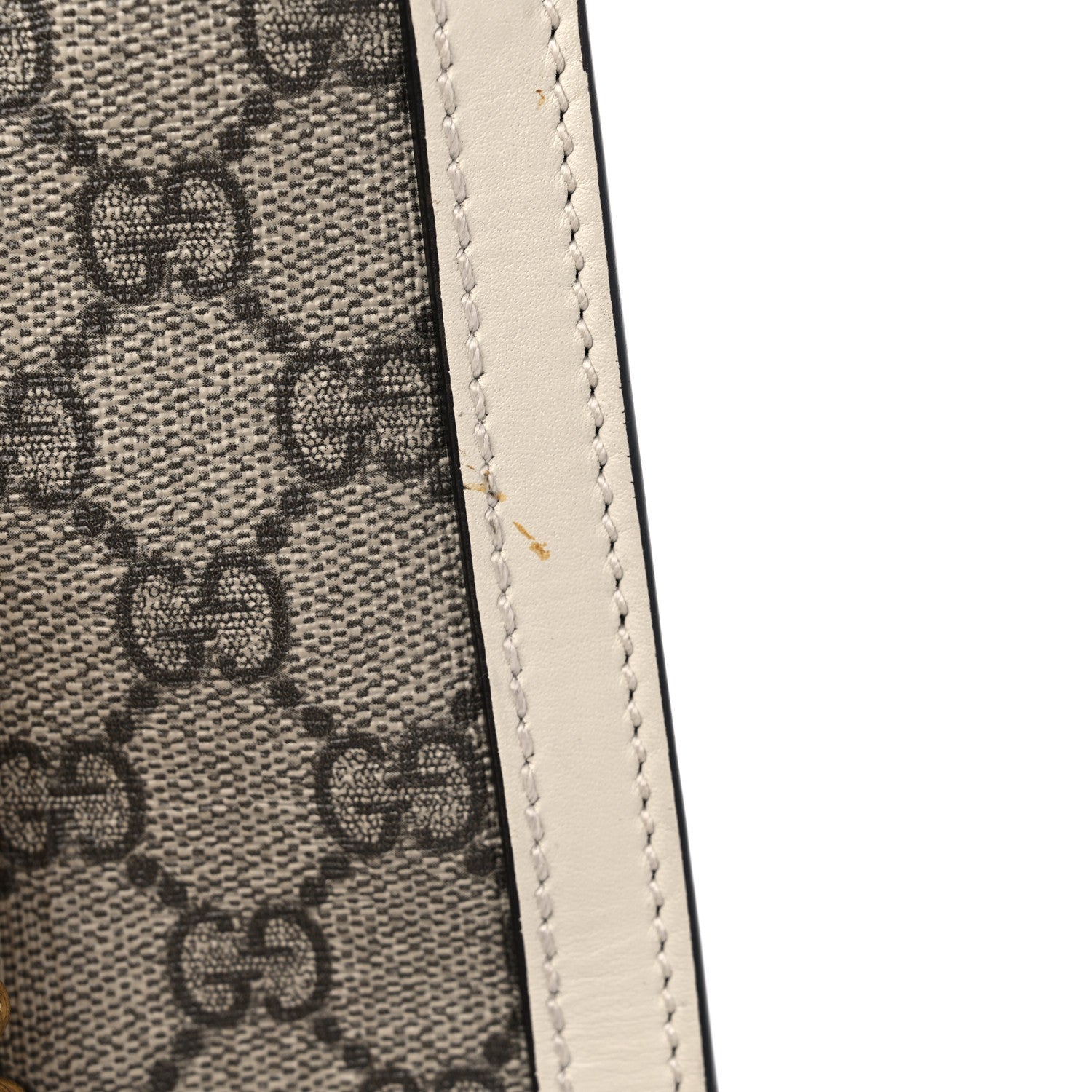 Gucci GG Supreme Monogram Medium Padlock Tote White 15 of 17