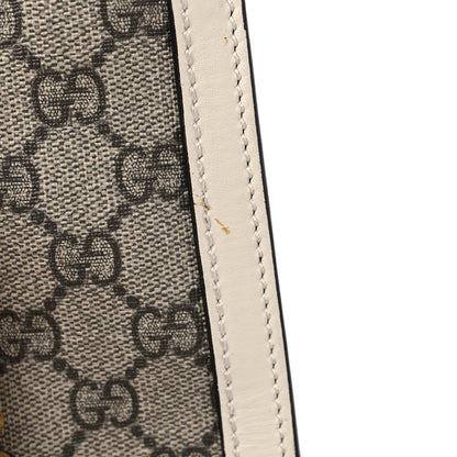 Gucci GG Supreme Monogram Medium Padlock Tote White 15 of 17