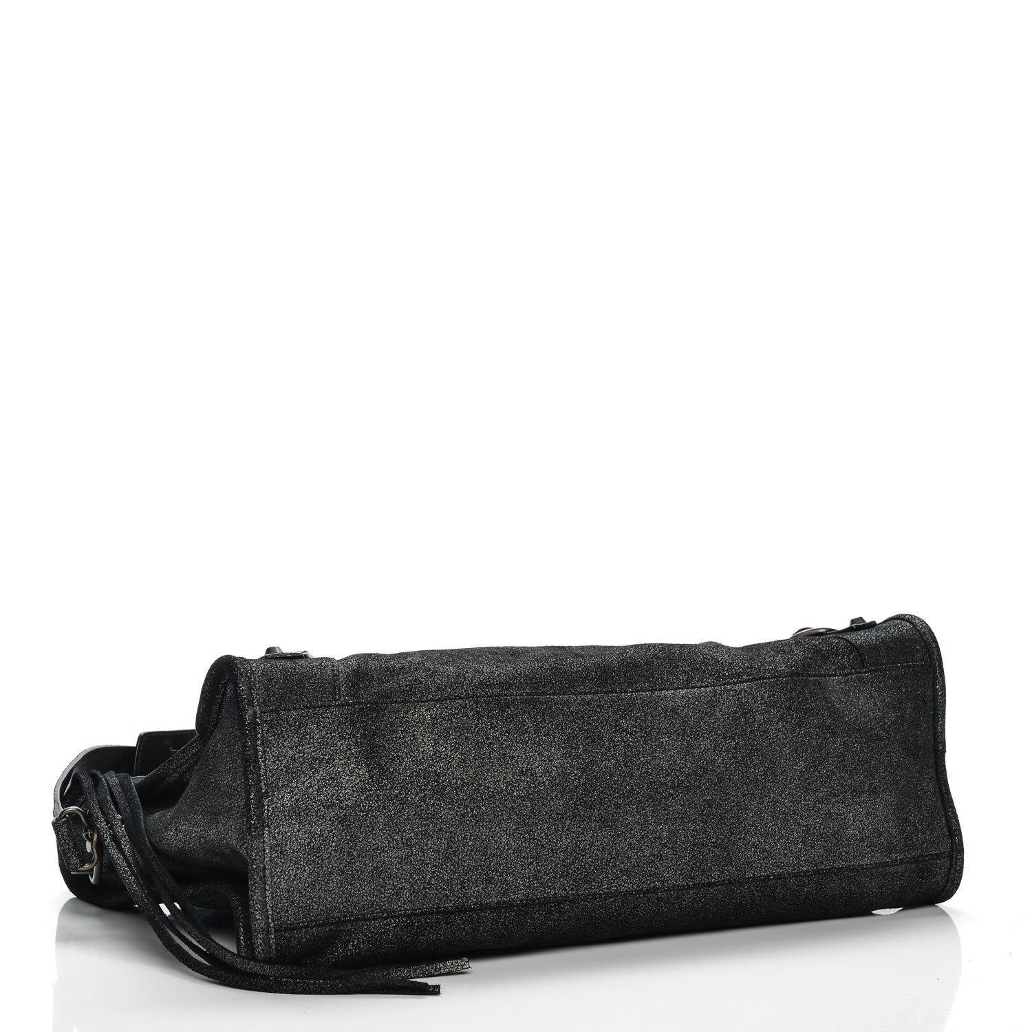 Balenciaga Metallic Craquele Classic Hardware City Black 4 of 7