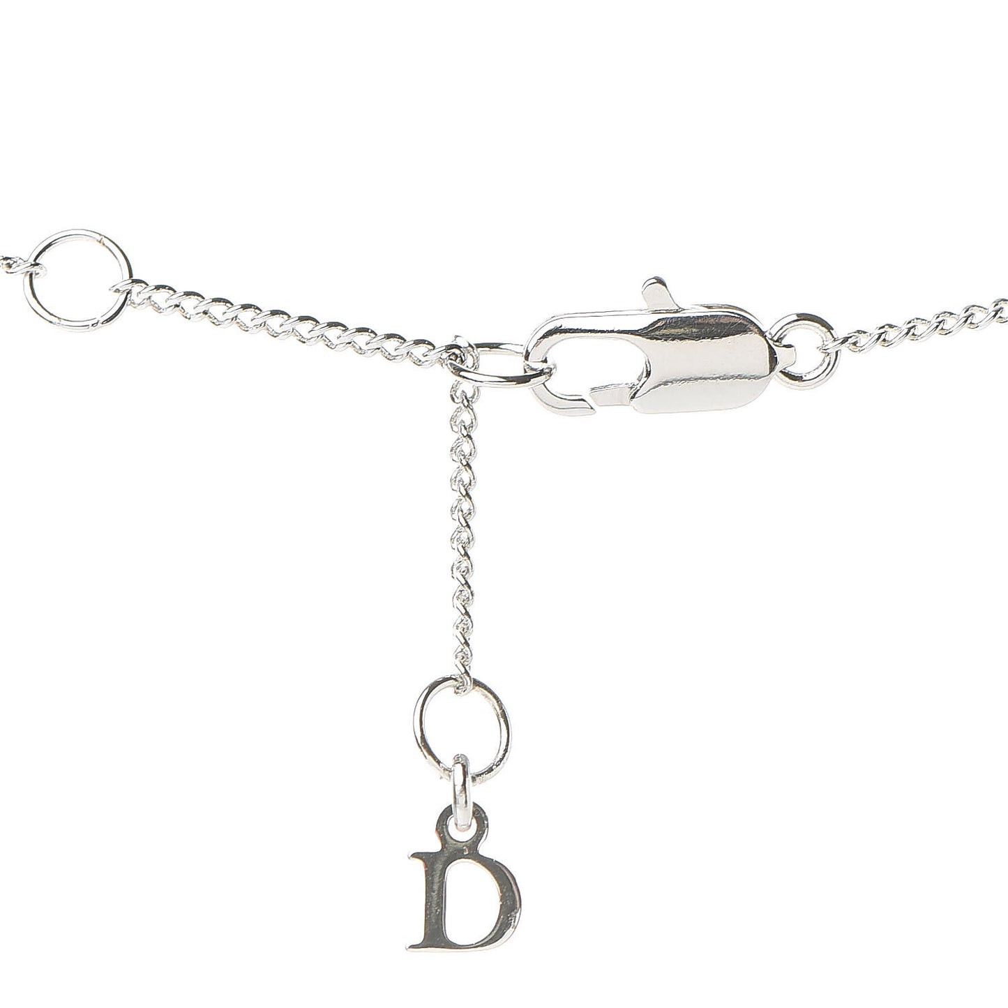 Crystal Logo Star Necklace Silver