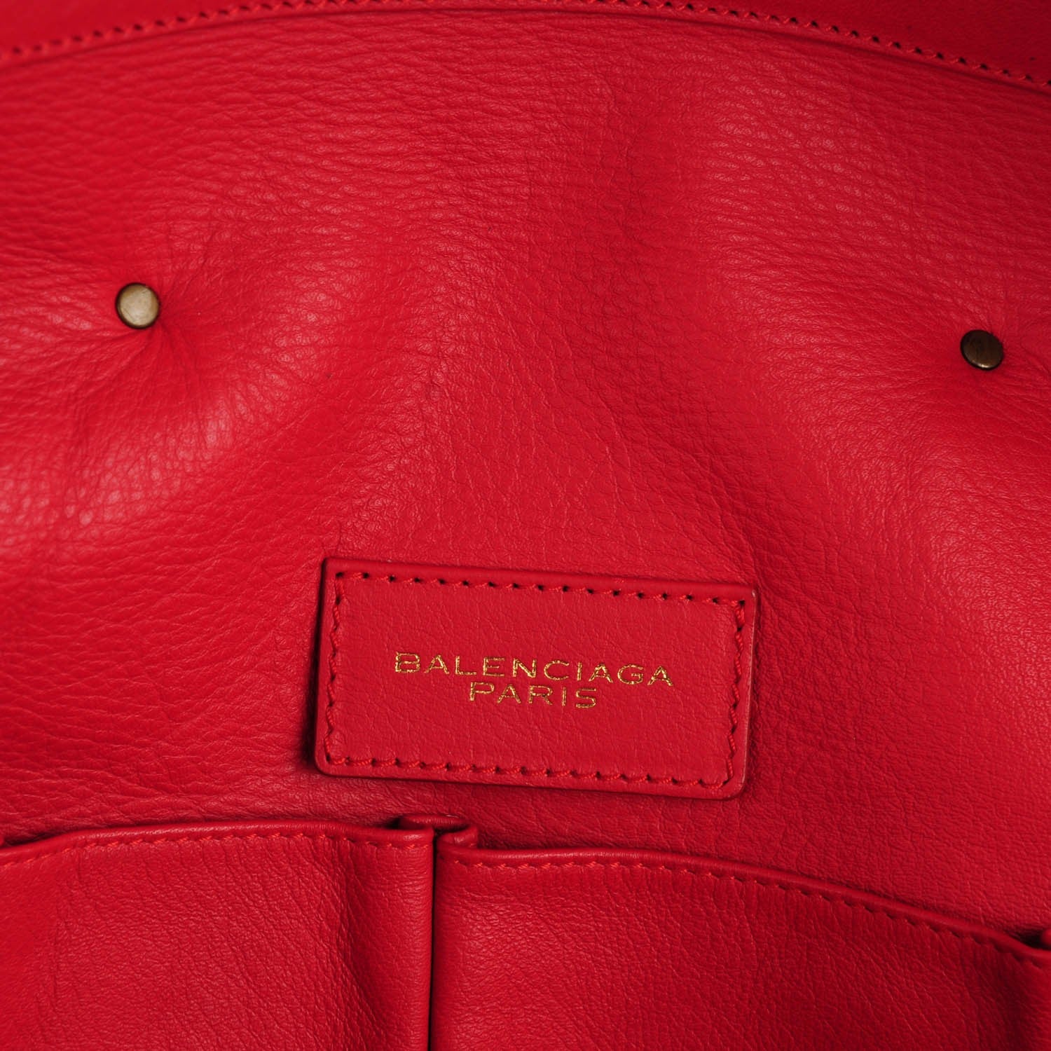 Balenciaga Veau Souple Papier Tote Rouge 6 of 7