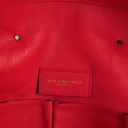 Balenciaga Veau Souple Papier Tote Rouge 6 of 7