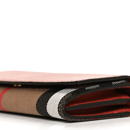 Burberry Calfskin House Check Henley Wallet On Chain Red 11 of 11
