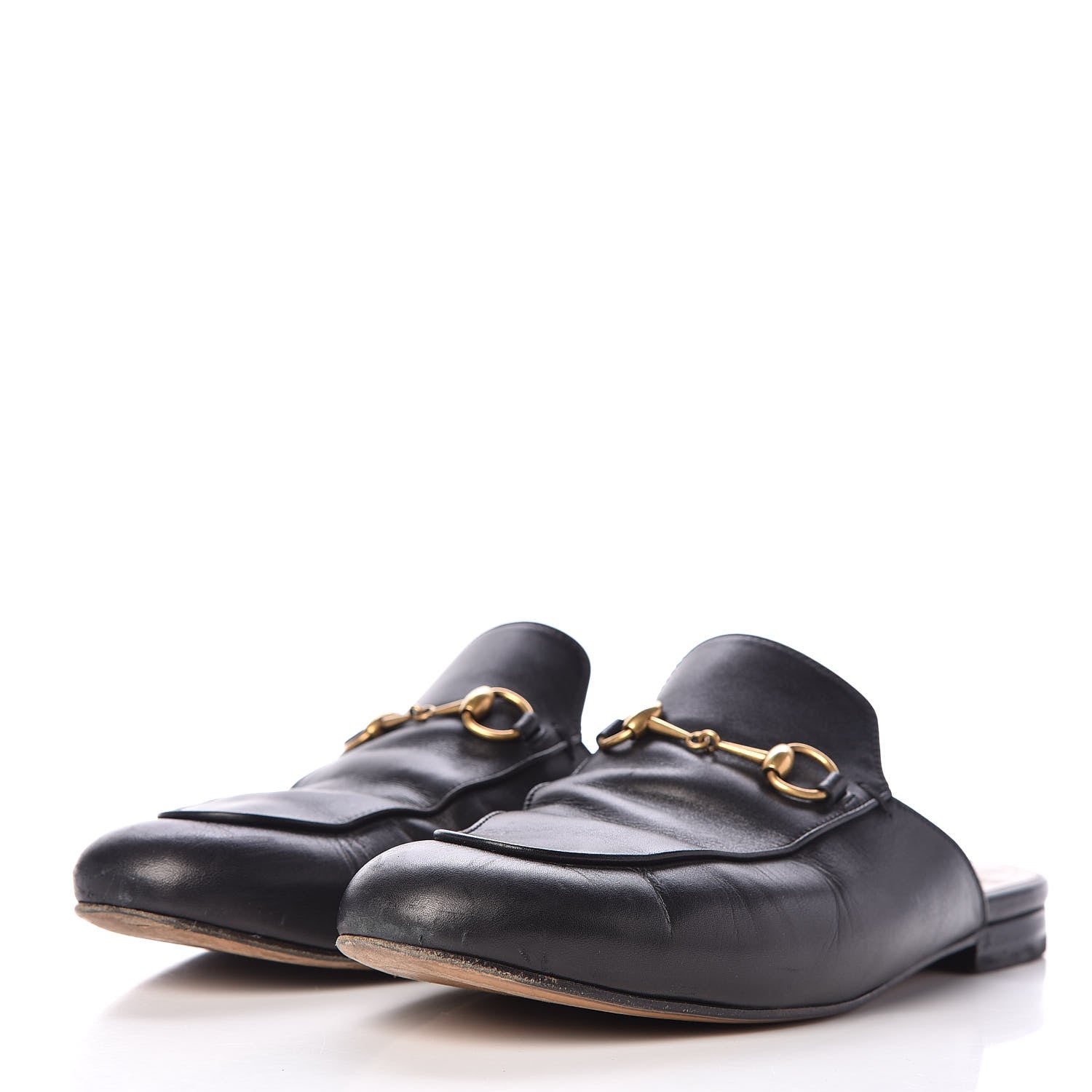 Gucci Calfskin Womens Princetown Slippers 39 Black 3 of 14