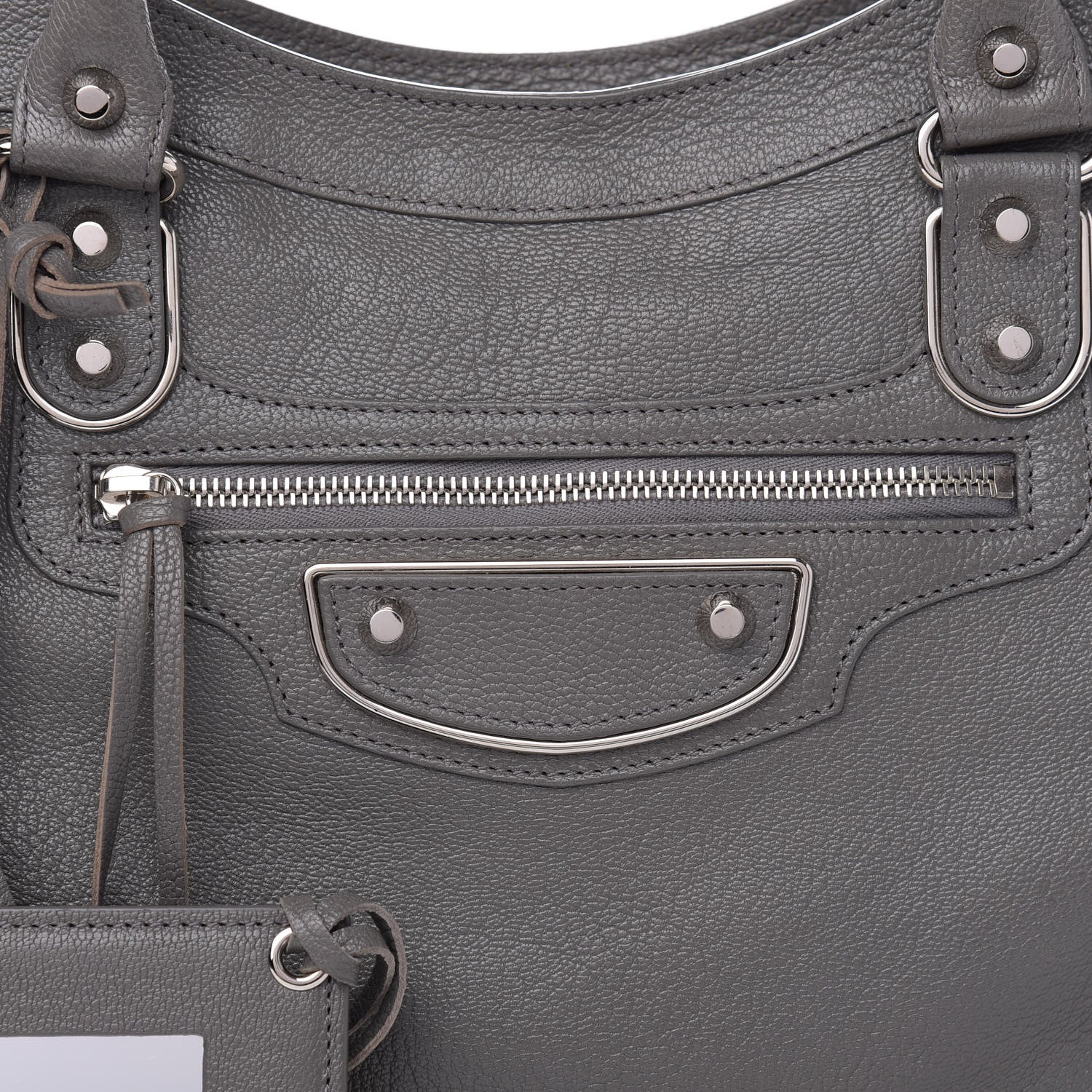 Balenciaga Chevre Silver Metallic Edge Hardware City Gris Acier 11 of 11