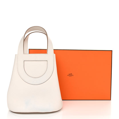 Hermes Taurillon Clemence Swift In-The-Loop 18 Bag Gris Pale 12 of 12