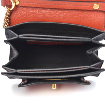 Givenchy Goatskin Suede Mini GV3 Shoulder Bag Brown Black 5 of 8