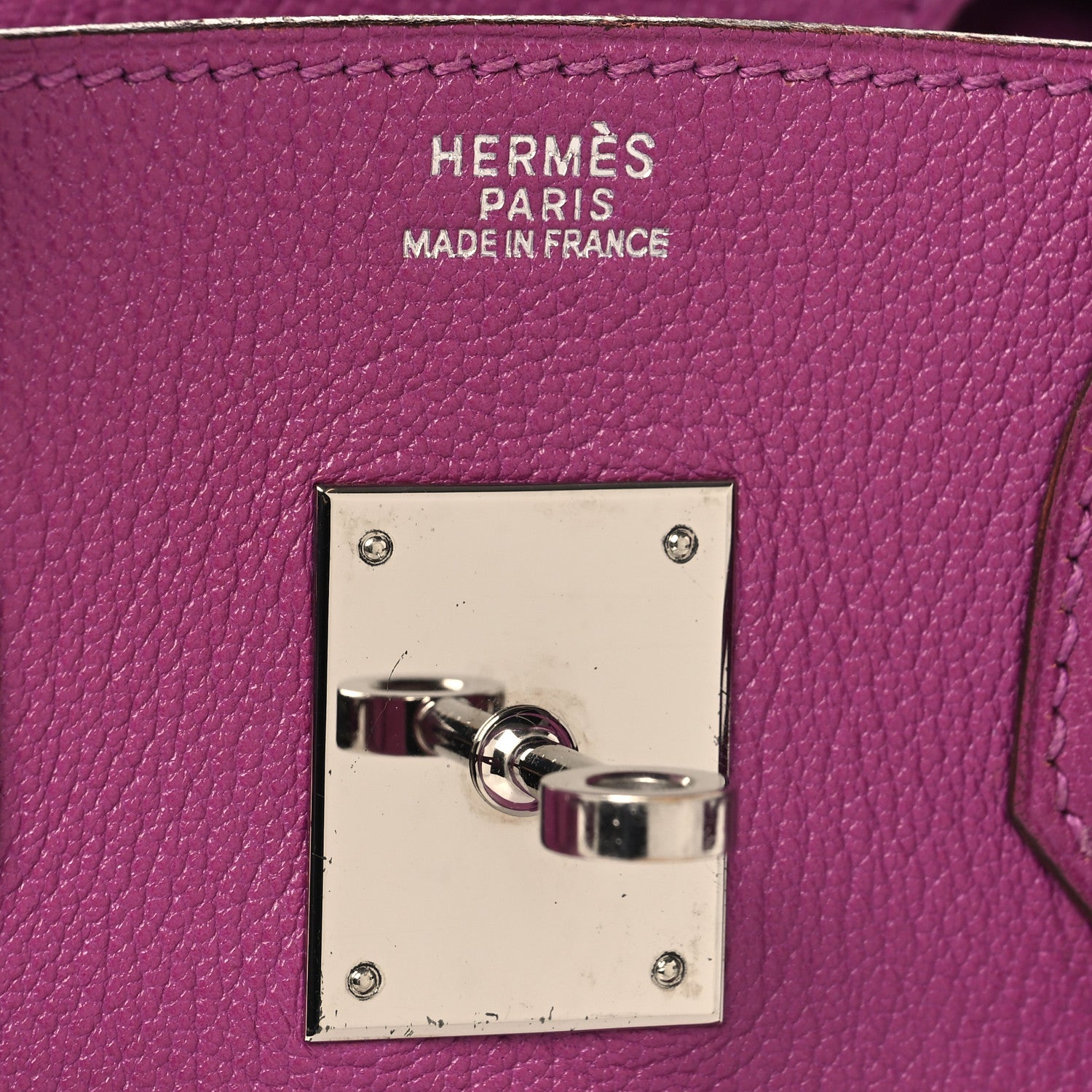 Hermes Chevre Mysore Birkin 30 Cyclamen 6 of 17