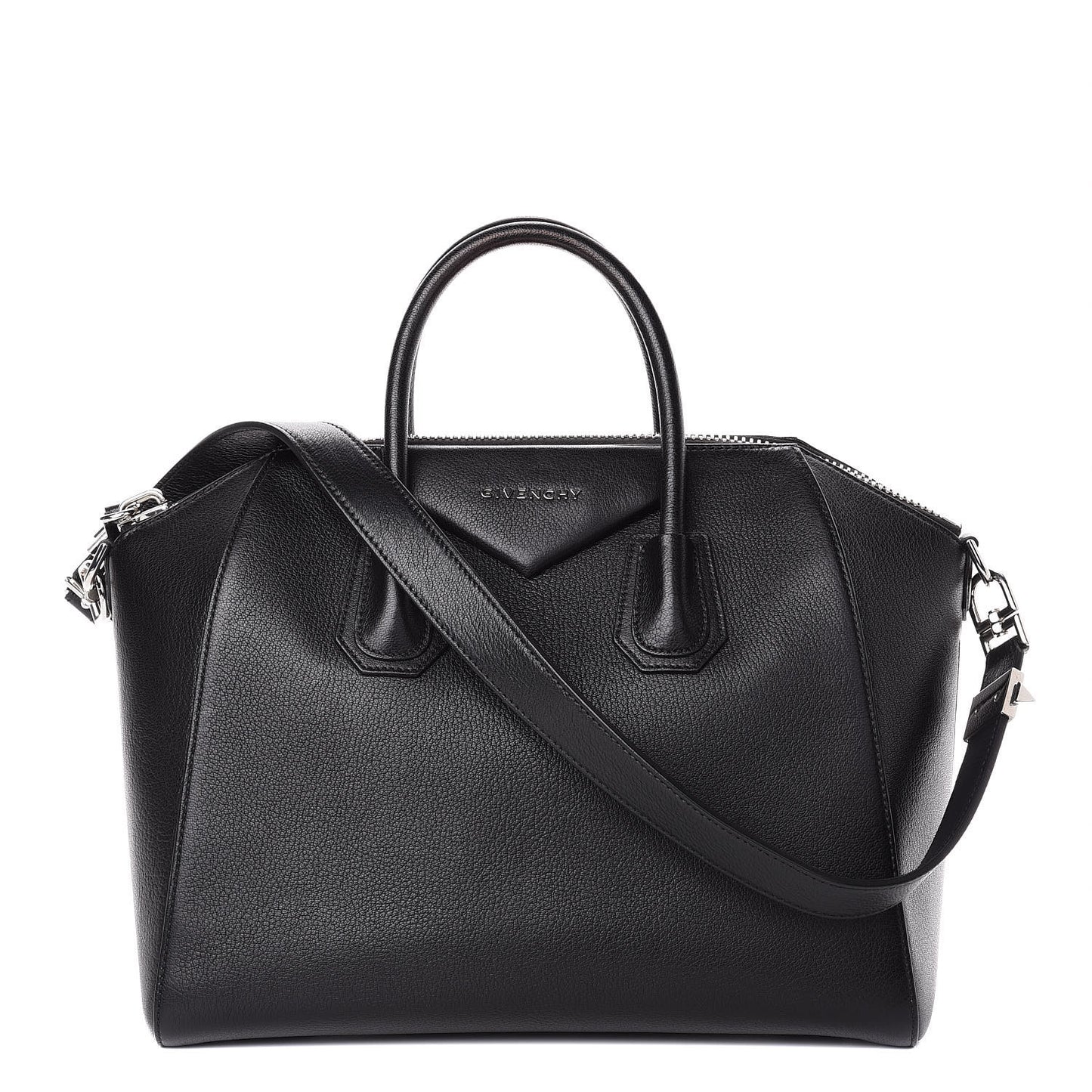 Sugar Goatskin Medium Antigona Black