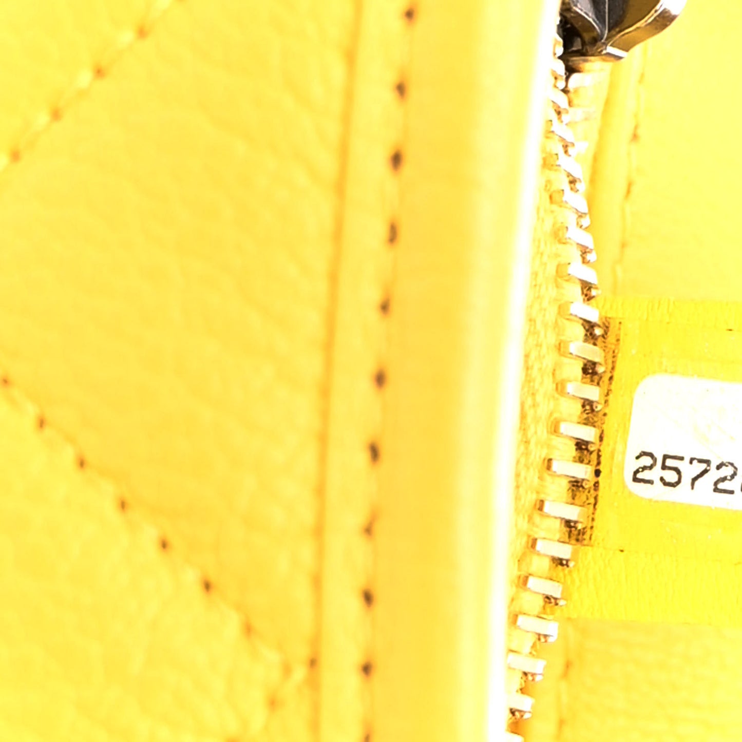 Patent Goatskin Quilted Small Gabrielle Hobo Yellow