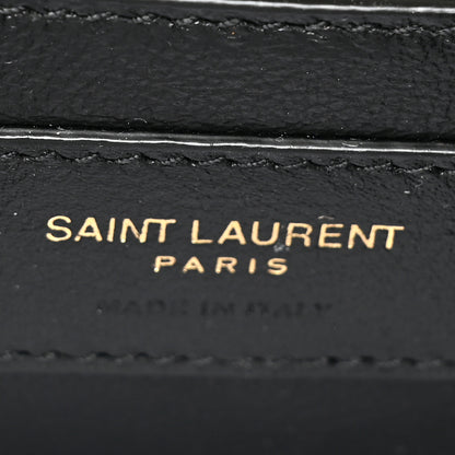 Saint Laurent Crocodile Embossed Mini Classic Monogram Cassandra Top Handle Crema Soft 7 of 11