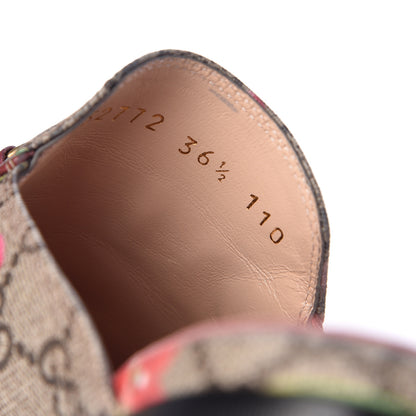 Gucci GG Supreme Monogram Blooms Womens Princetown Slippers 36.5 Beige Multicolor Dry Rose 9 of 11