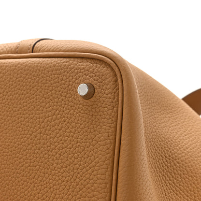 Hermes Taurillon Clemence Picotin Lock 22 MM Biscuit 8 of 8