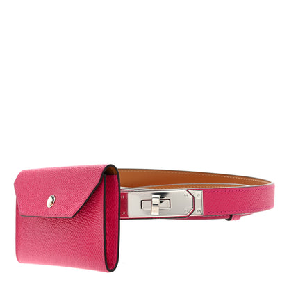 Hermes Epsom Kelly Pocket Belt Rose Mexico 1 of 5