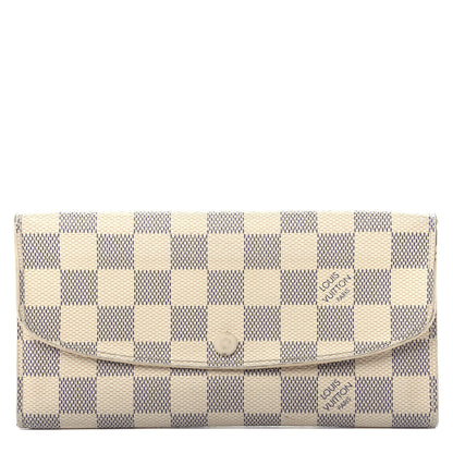 Louis Vuitton Damier Azur Emilie Wallet 1 of 11