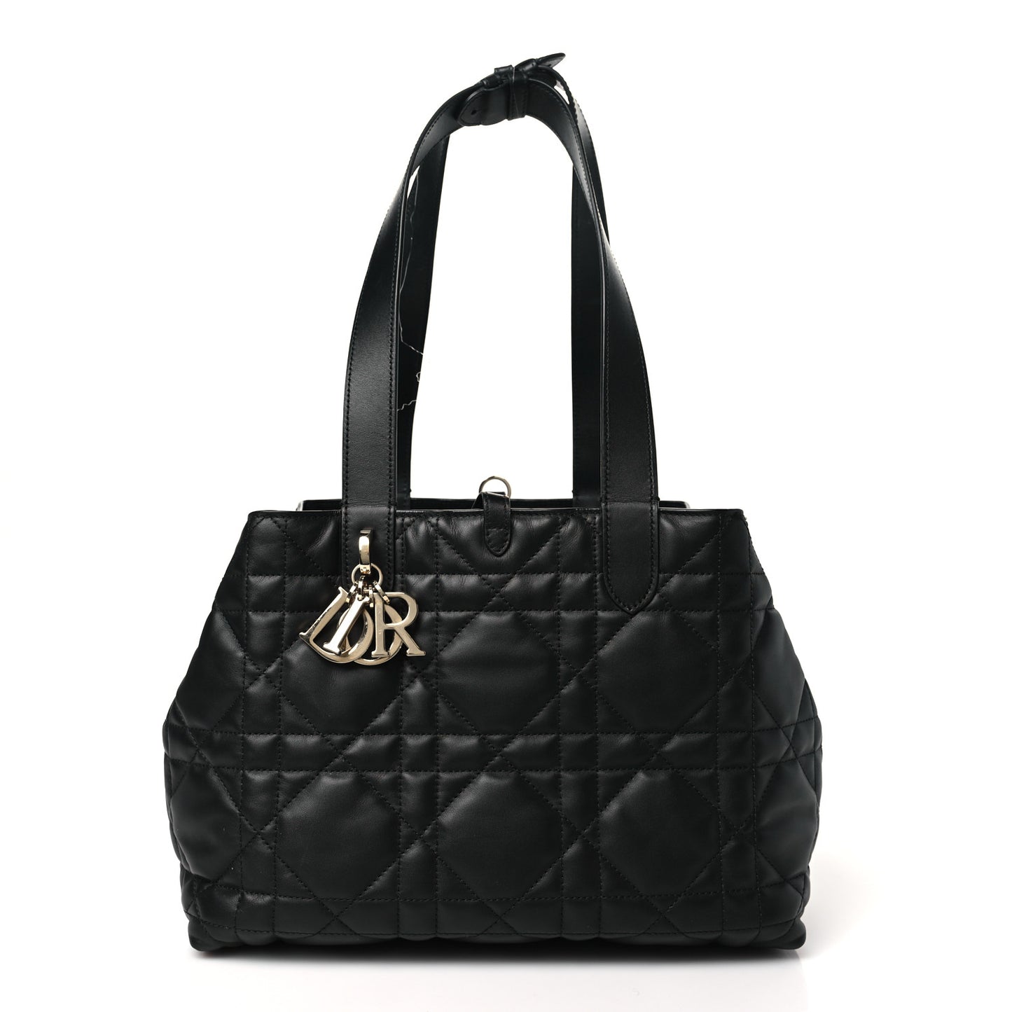 Calfskin Macrocannage Medium Toujours Black