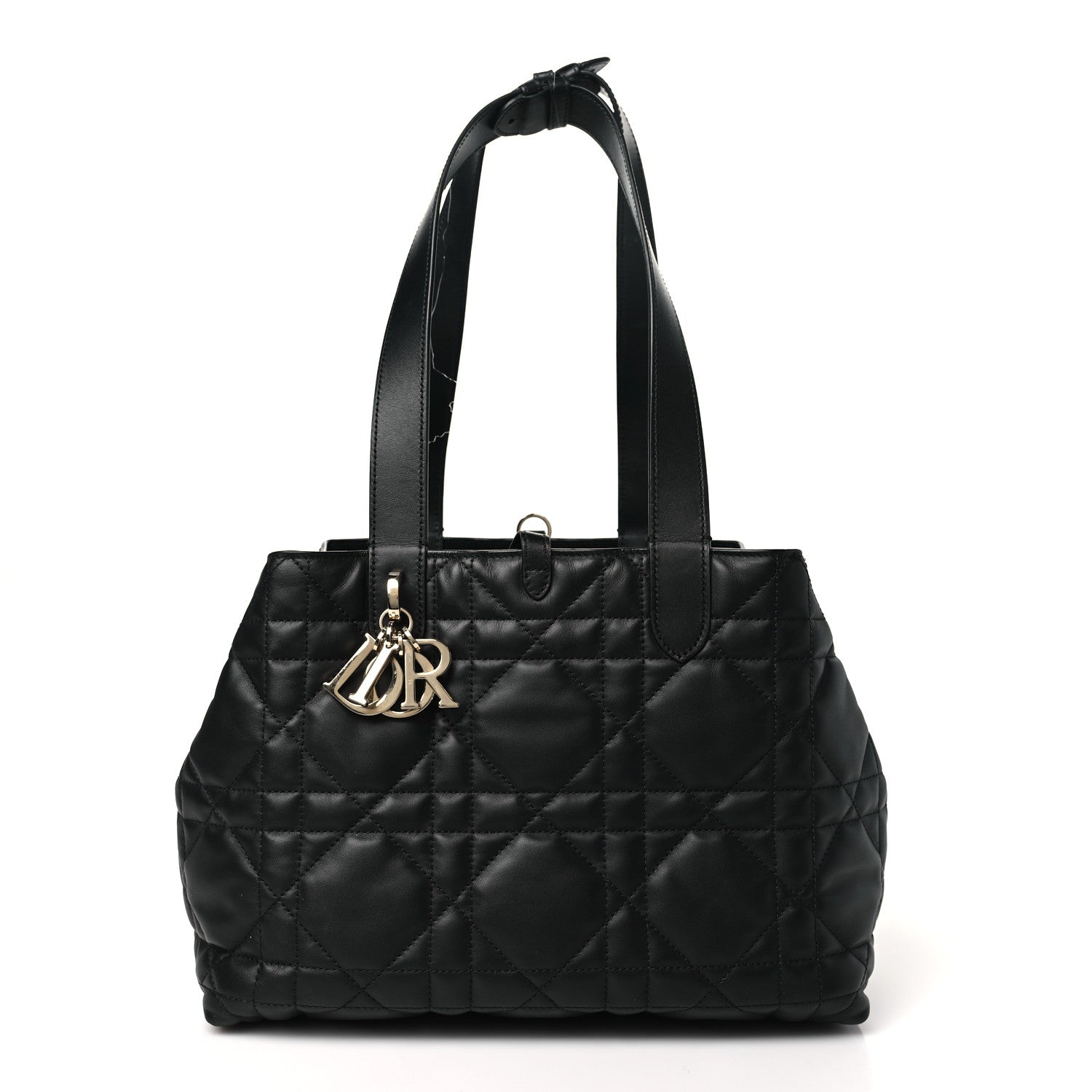 Christian Dior Calfskin Macrocannage Medium Toujours Black 3 of 11