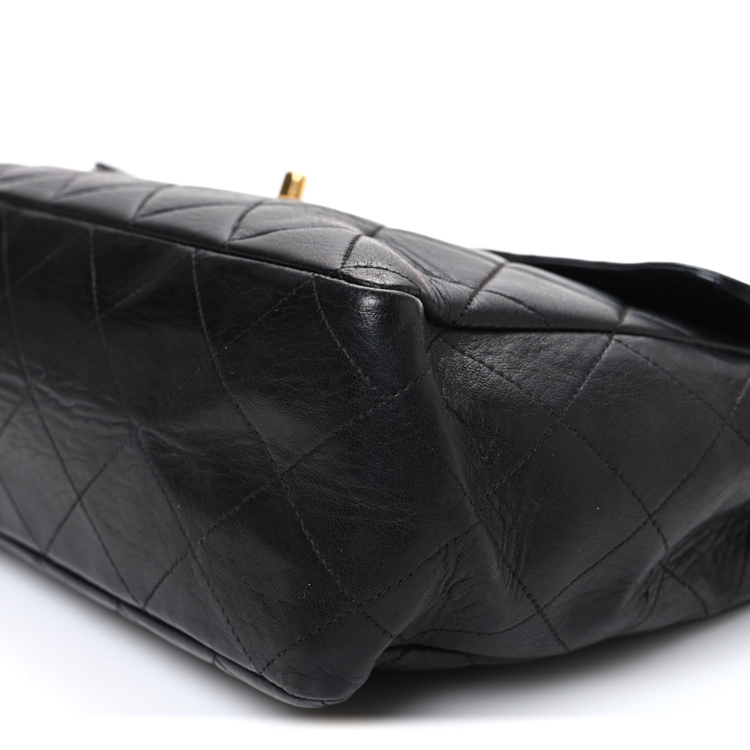 Chanel Lambskin Quilted Jumbo Single Flap Black 11 of 13