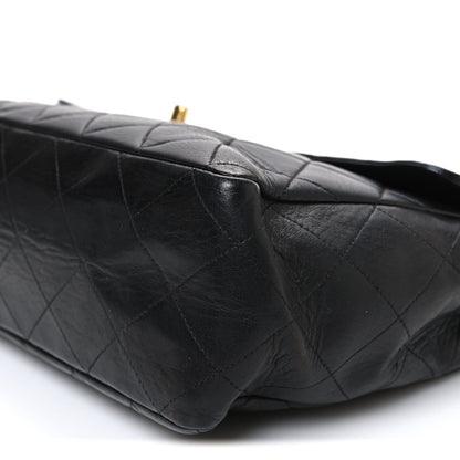 Chanel Lambskin Quilted Jumbo Single Flap Black 11 of 13