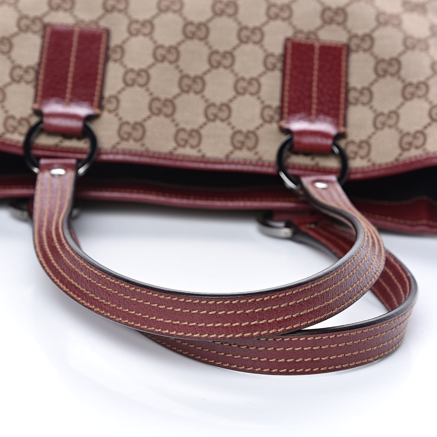 Monogram Medium Tote Red