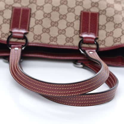 Gucci Monogram Medium Tote Red 10 of 11
