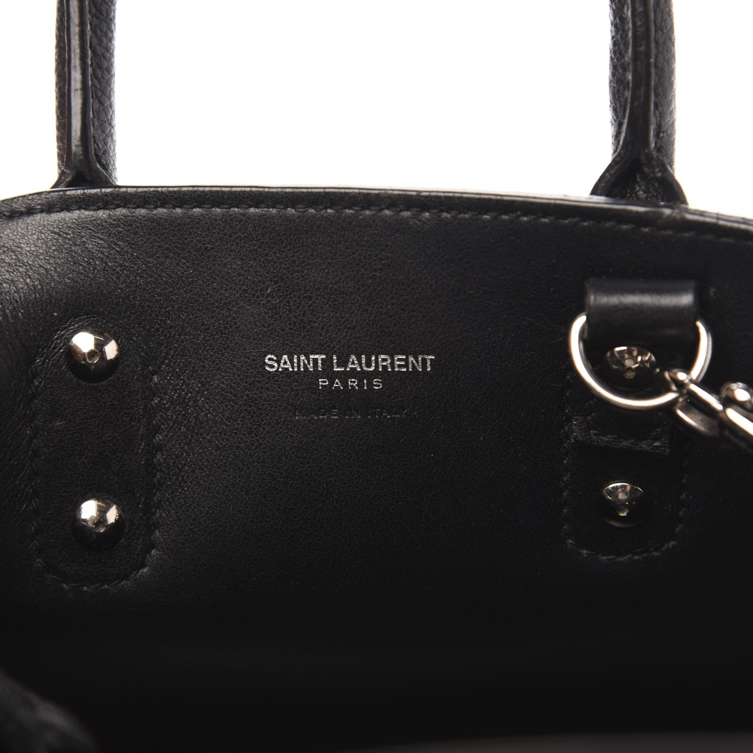Saint Laurent Grained Calfskin Nano Sac De Jour Black 6 of 9