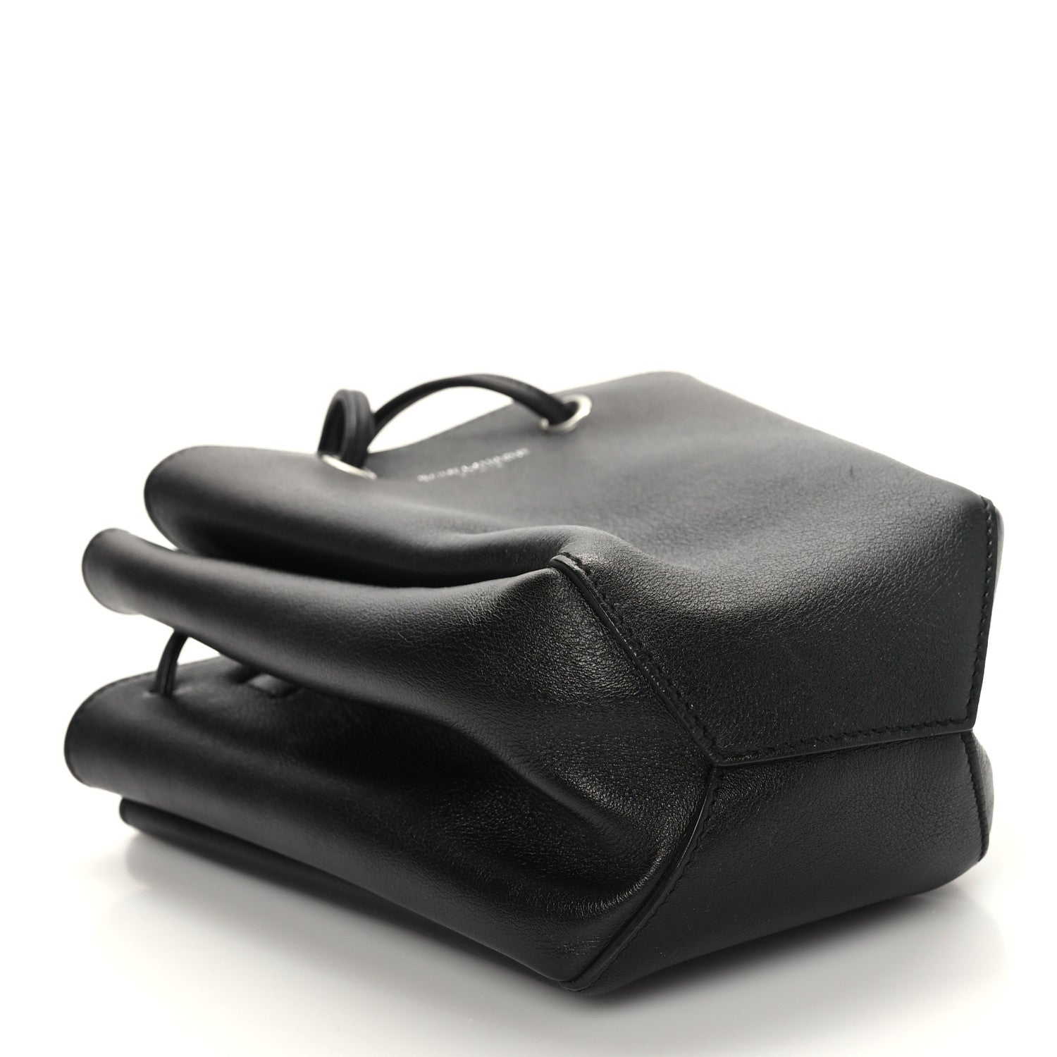 Saint Laurent Calfskin Monogram Mini Bourse Bucket Bag Black 4 of 8