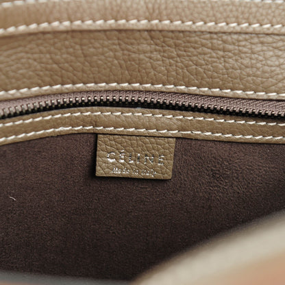 Celine Drummed Calfskin Nano Luggage Souris 6 of 8