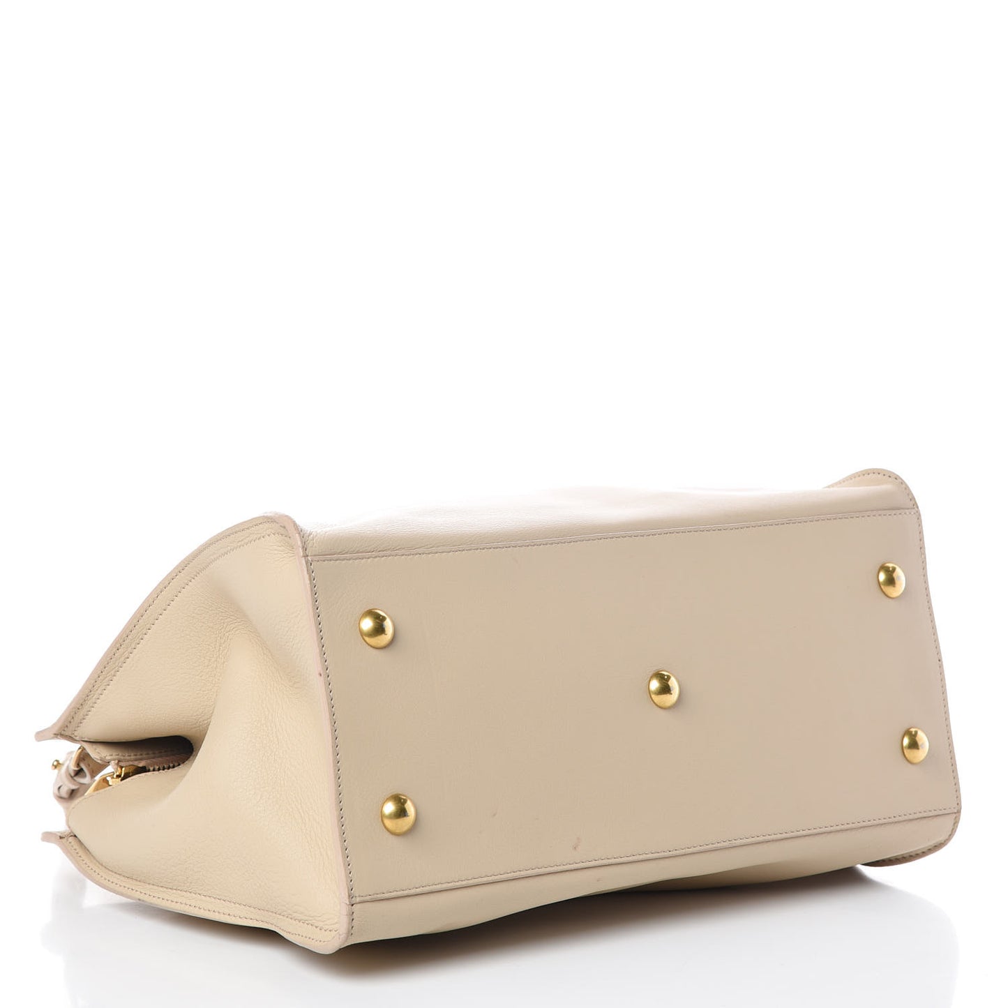 Calfskin Small Classic Y Cabas Beige