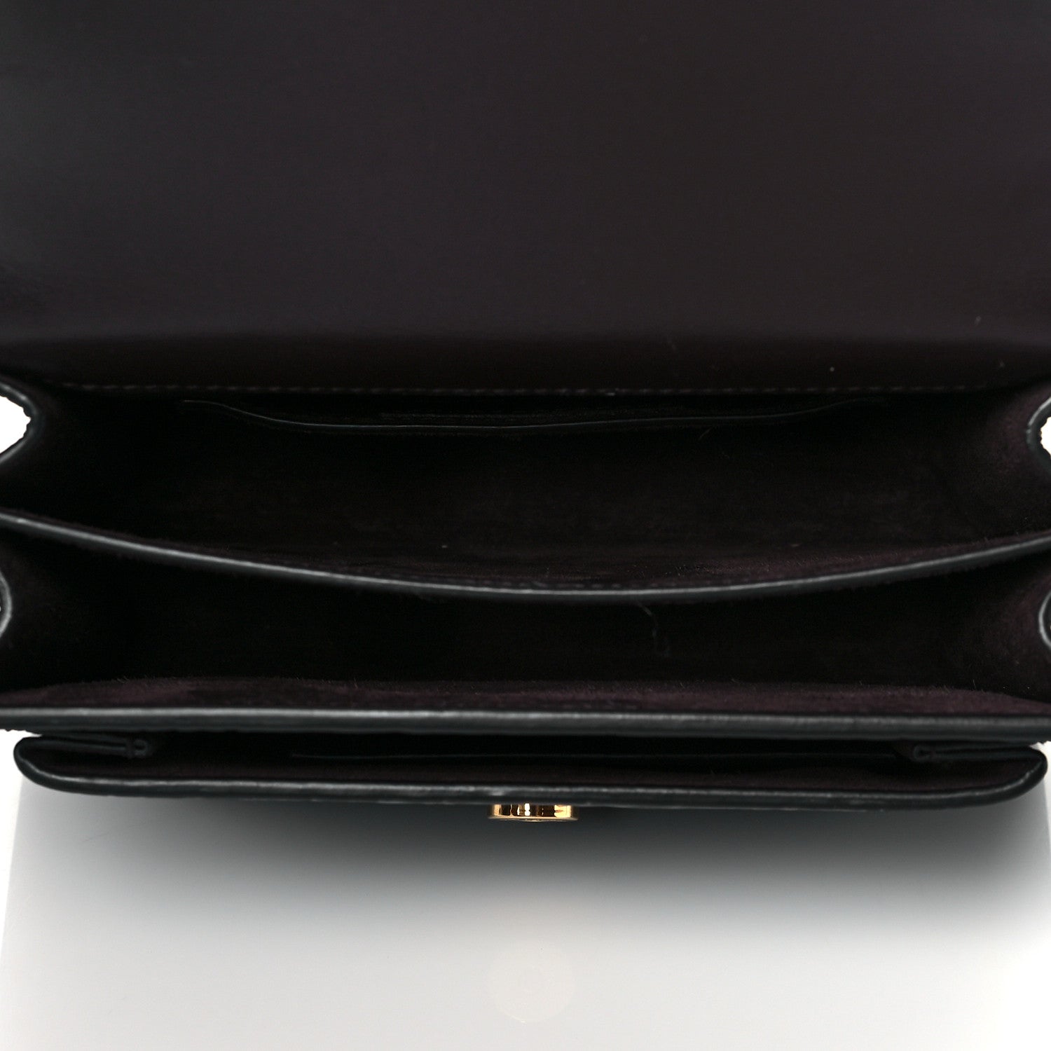 Saint Laurent Calfskin Crocodile Embossed Small Monogram Sunset Brown 4 of 8